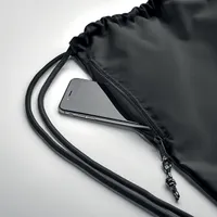 Rucsac cu șnur 300D RPET personalizat, vedere detaliu