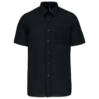 Cămașă bărbați Kariban Ace Short-sleeved personalizată, negru