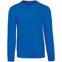 Bluză bărbați Kariban Crew Neck personalizată, albastru