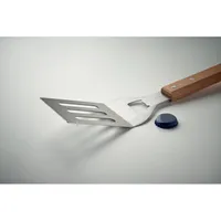 Spatulă BBQ din lemn de fag personalizată, vedere detaliu