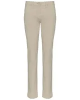 Pantaloni damă Kariban Chino Trousers personalizați, maro