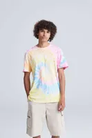 Tricou unisex Just Ts Tie-dye T personalizat, pe model