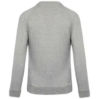 Bluză bărbați Kariban Organic Cotton Crew Neck Raglan Sleeve personalizată, gri