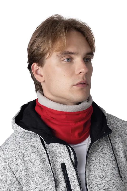 Jachetă polar unisex K-UP Fleece-lined Neckwarmer personalizată, pe model