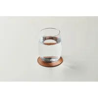 Coaster rotund în PU personalizat, vedere detaliu