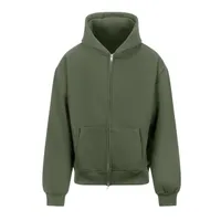 Bluză unisex Just Hoods Signature Heavyweight Zoodie personalizată, verde