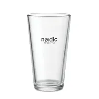 Pahar conic din sticlă, 300ml personalizat, vedere zona de personalizare