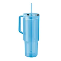 Pahar RPET 1200ml personalizat, albastru deschis transparent