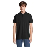 Tricou polo unisex Sol's Pulse personalizat, black
