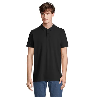 Tricou polo unisex Sol's Pulse personalizat, black