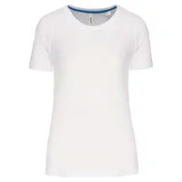 Tricou damă Proact Recycled Round Neck Sports personalizat, alb