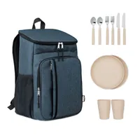 Geantă răcire picnic 600D RPET personalizată, albastru