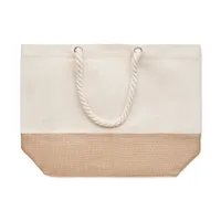 Geantă plajă canvas 280gr/m² personalizată, vedere lateral