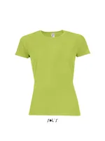 Tricou damă SOL'S Sporty Raglan Sleeved personalizat, verde
