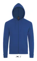 Hanorac unisex SOL'S Stone Zip personalizat, albastru