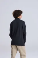 Bluză unisex Ecologie Wakhan 1/4 Zip Sustainable Sweater personalizată, pe model