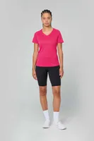 Tricou damă Proact V-neck Short-sleeved Sports personalizat, pe model