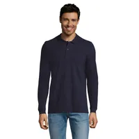 PERFECT MEN LSL POLO 180g personalizat, french navy