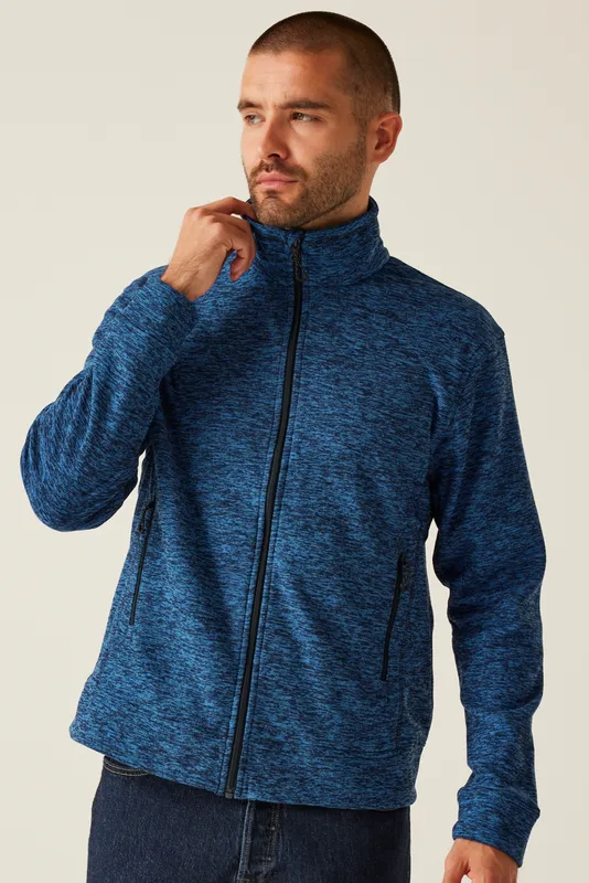 Jachetă polar bărbați Regatta Thornly Full Zip Marl Fleece personalizată, pe model