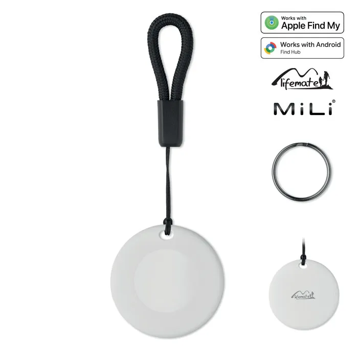 Localizator inteligent Find My personalizat, alb