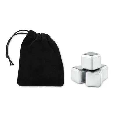 Set de 4 cuburi SS în husă personalizat