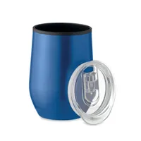 Cana termo, perete dublu 350ml personalizată, albastru