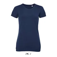 Tricou damă SOL'S Millenium Round-neck personalizat, albastru