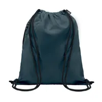 Rucsac cu șnur 300D RPET personalizat, albastru marin francez