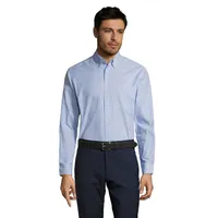 Cămașă bărbați Sol's Boston Oxford personalizată, sky blue