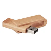 USB MO1001 din bambus 16GB  -16GB personalizat, vedere detaliu