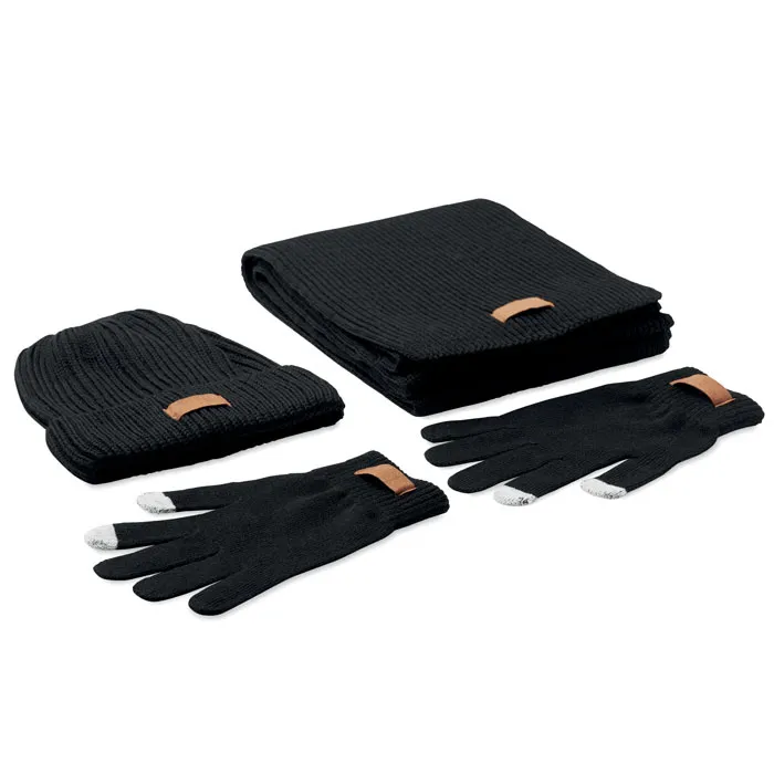 Set de iarnă RPET din 3 piese personalizat