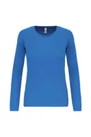 Tricou cu mânecă lungă damă Proact Sports personalizat, albastru