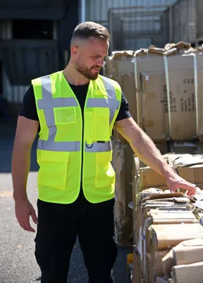 Vestă unisex Korntex Mesh Executive Vest Larisa personalizată