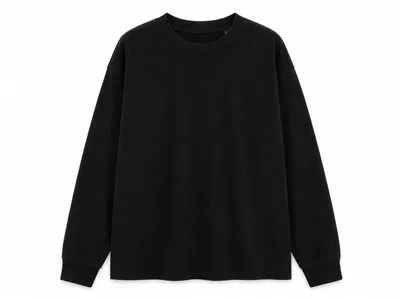Tricou cu mânecă lungă bărbați True Blanks Boxy personalizat, negru