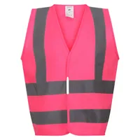 Vestă copii Regatta Hi-vis Pro Vest personalizată, roz