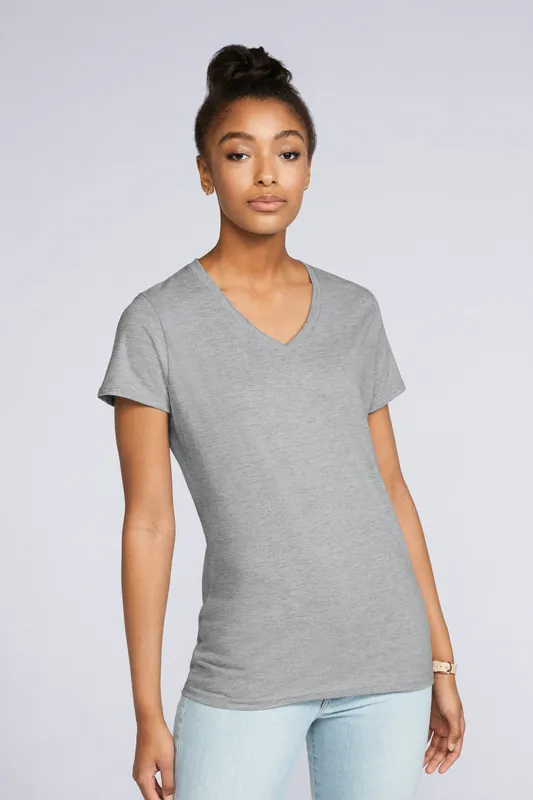 Tricou damă Gildan Premium Cotton® V-neck