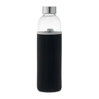 Sticlă de sticlă în husă 750ml personalizată, vedere lateral