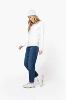 Tricou cu mânecă lungă damă Kariban Crew Neck personalizat, pe model