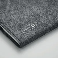 Notebook  A5 RPET pâslă personalizat, vedere detaliu