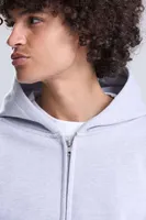 Bluză unisex Just Hoods Signature Heavyweight Zoodie personalizată, pe model