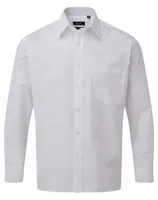 Cămașă bărbați Premier Poplin personalizată, alb