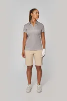 Tricou polo damă Proact Short-sleeved personalizat, pe model