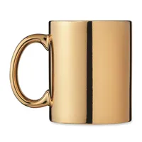 Cană metalică din ceramică personalizată, vedere lateral