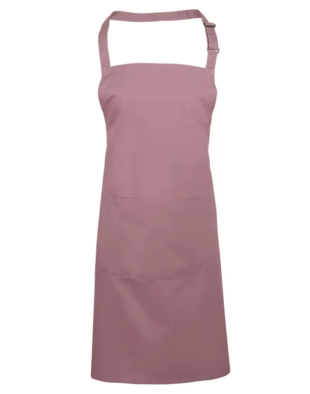 Șorț Premier Colours Collection Bib With Pocket personalizat, roz