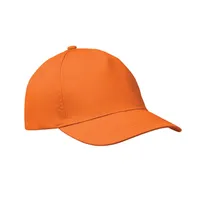 Șapcă baseball 5 panele 160gr personalizată, portocaliu