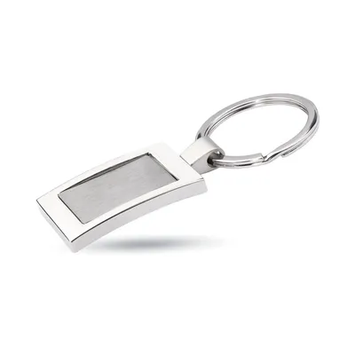 Breloc metalic dreptunghiular personalizat