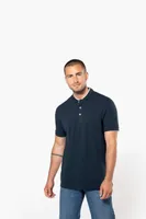 Tricou polo bărbați Kariban Short Sleeve With Mandarin Collar personalizat, pe model