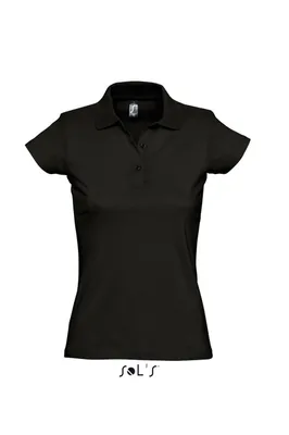 Tricou polo damă SOL'S Prescott personalizat, negru