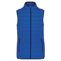 Jachetă damă Kariban Lightweight Sleeveless Fake Down personalizată, albastru