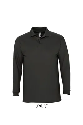 Tricou polo bărbați SOL'S Winter II personalizat, negru
